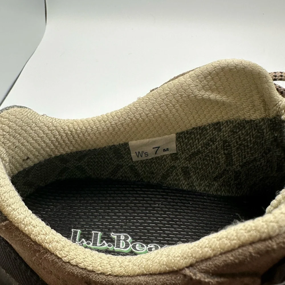 L.L. Bean Tan and Green Hiking Shoes - Picture 7 of 8
